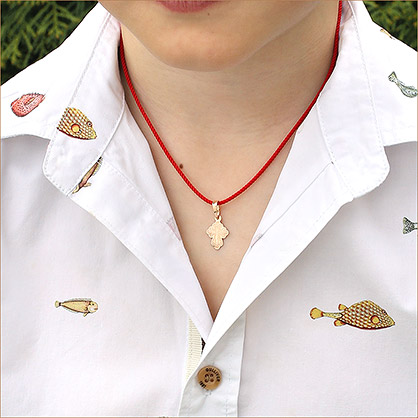 Золотой крестик 12617АКВ фото 2