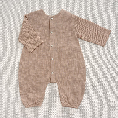 Комбинезон Облачко бежевый из муслина