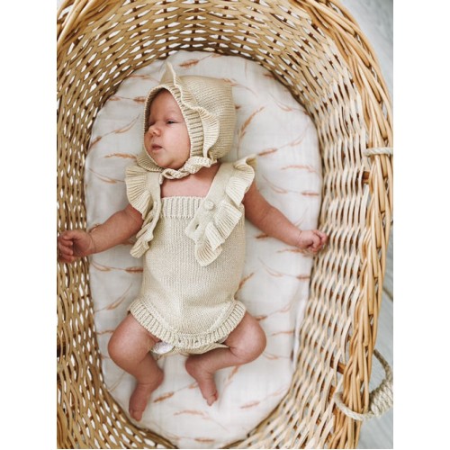 Боди и шапочка "Милки" пшеничный фото 1