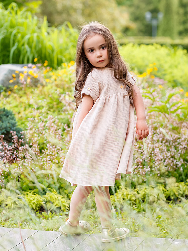 Платье Мечта бежевое муслин фото 2