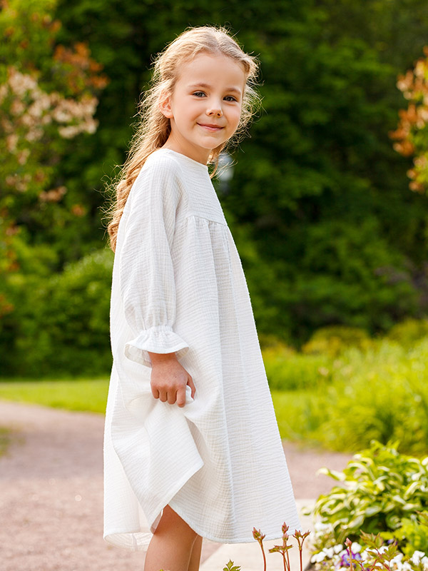 Платье Дымка молочное муслин фото 6