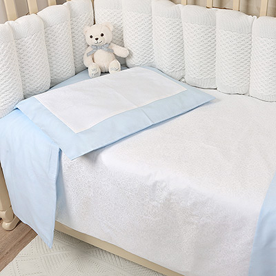 Постельное белье Голубая россыпь 3 предмета - миниатюра фотографии товара в каталоге ЛиноБамбино