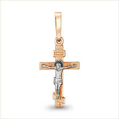 Золотой крестик 11422АКВ фото 4