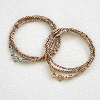 Гайтан ЛЕПТА бежево-золотистый - миниатюра фотографии товара в каталоге ЛиноБамбино