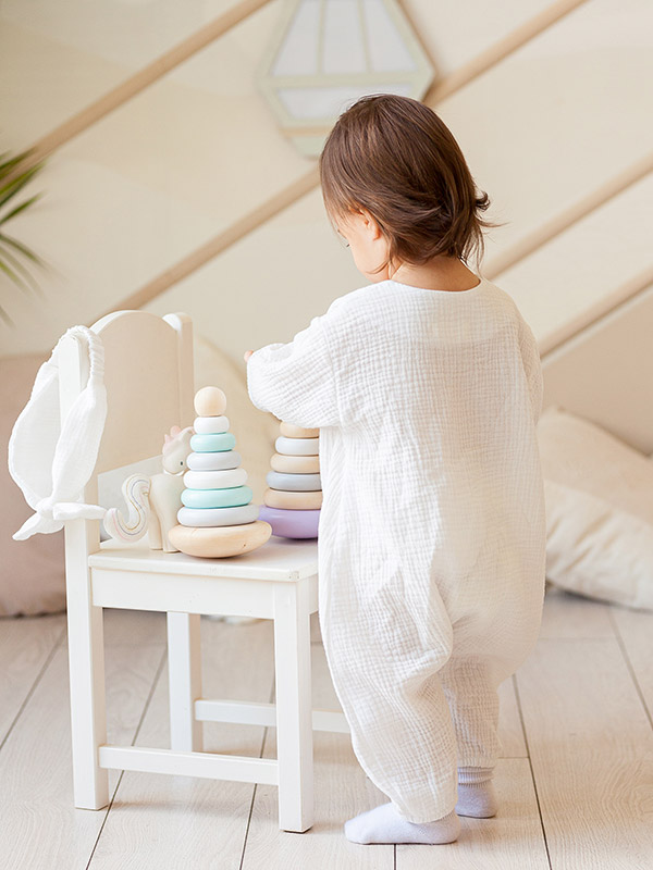 Комбинезон Облачко молочный из муслина фото 1