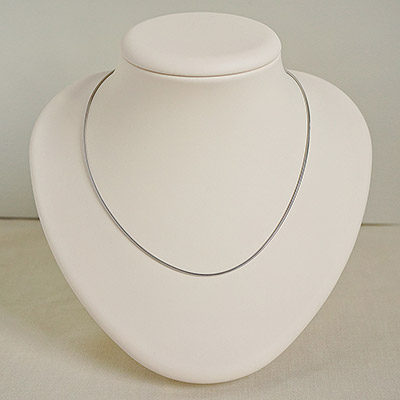 Цепь Шнурок 2730 из родированного серебра