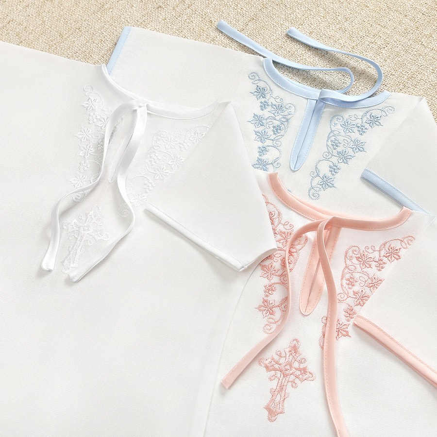 Крестильный комплект "Листики" для ребенка с пеленкой фото 8