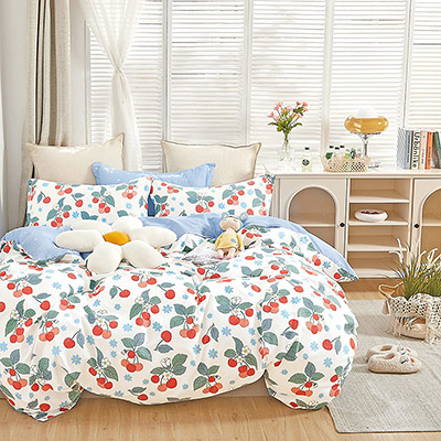 "Вишня" 1,5 спальный комплект постельного белья - миниатюра фотографии товара в каталоге ЛиноБамбино