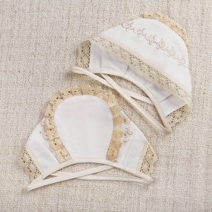 Чепчик из фланели "Ульяна" - миниатюра фотографии товара в каталоге ЛиноБамбино