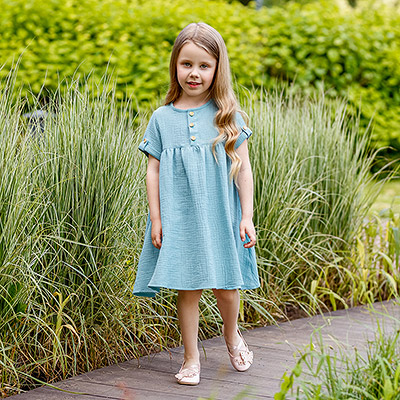 Платье Мечта цунами муслин - миниатюра фотографии товара в каталоге ЛиноБамбино