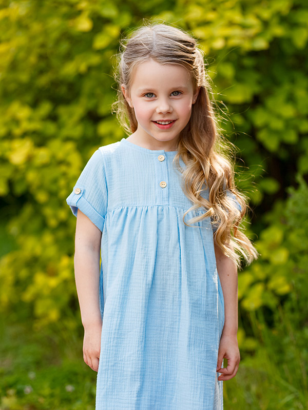 Платье Мечта голубой муслин фото 4