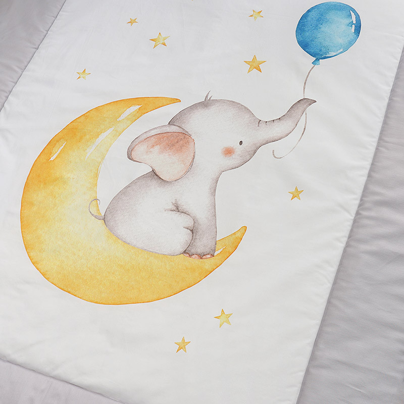 Детское одеяло 100х140 Слоненок на луне фото 1