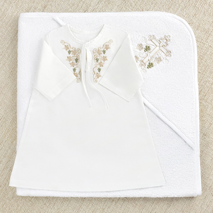 Крестильный набор для мальчика "Георгий" с полотенцем фото 3