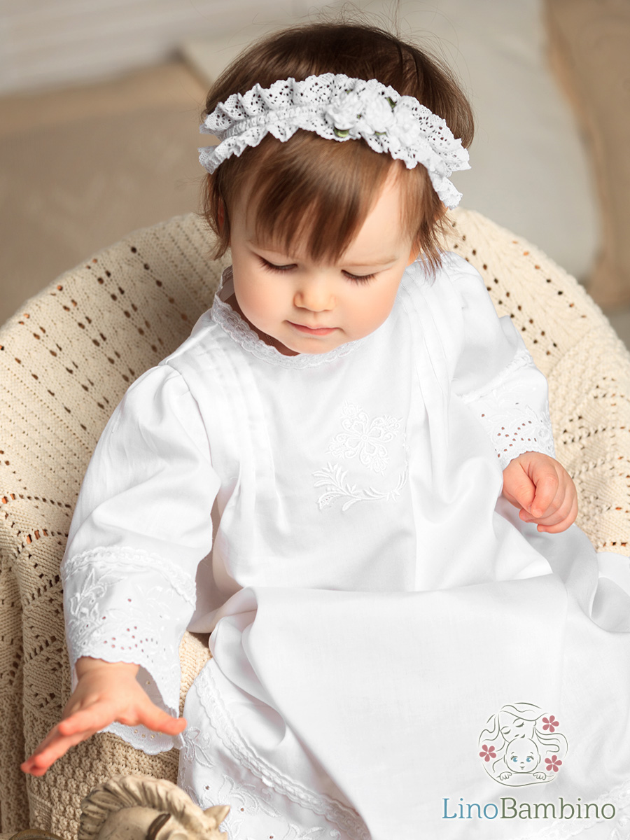 Кружевная повязка с цветочками фото 1