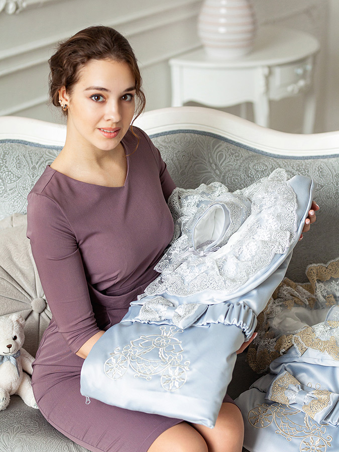 Конверт на выписку "Тезоро" серый - все сезоны фото 5