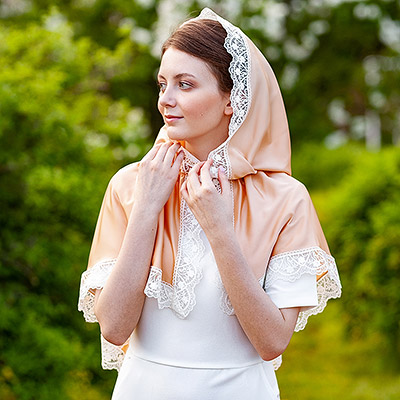 Православная накидка с капюшоном "Мелитина" - фото из магазина ЛиноБамбино