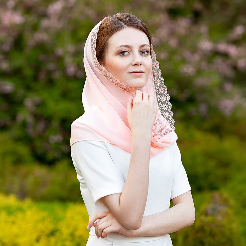 Женский церковный снуд-хомут "Кристина" фото 5