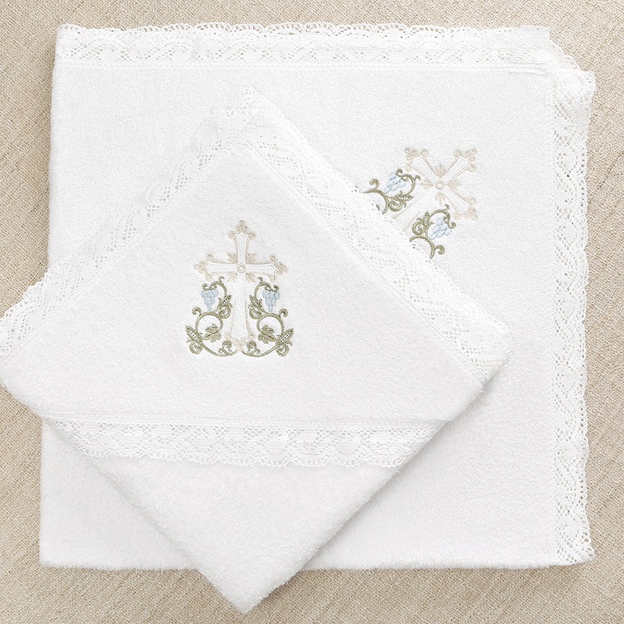 Крестильный набор для мальчика "Владимир" с полотенцем фото 8