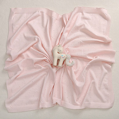 Плед "Капелька" розовый - миниатюра фотографии товара в каталоге ЛиноБамбино