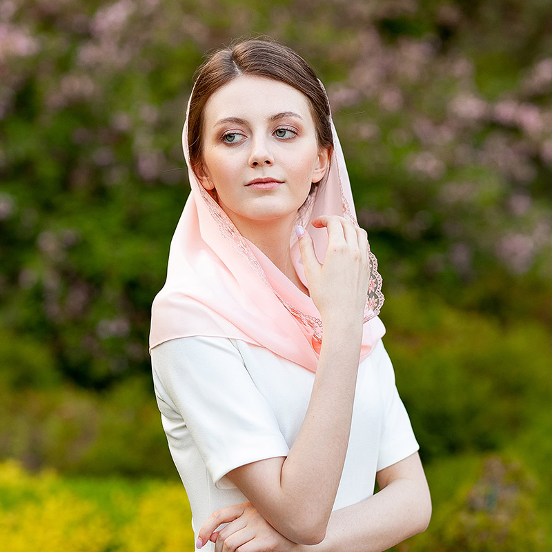 Женский церковный снуд-хомут "Кристина" фото 6