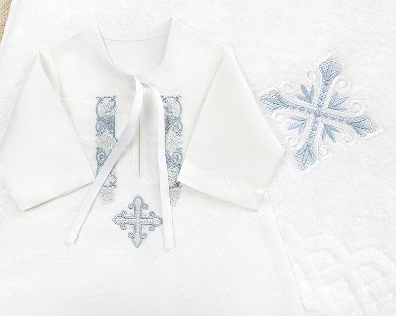 Крестильная рубашка "Артемий" для мальчика фото 7