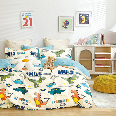 "Динозавры" 1,5 спальный комплект постельного белья - миниатюра фотографии товара в каталоге ЛиноБамбино