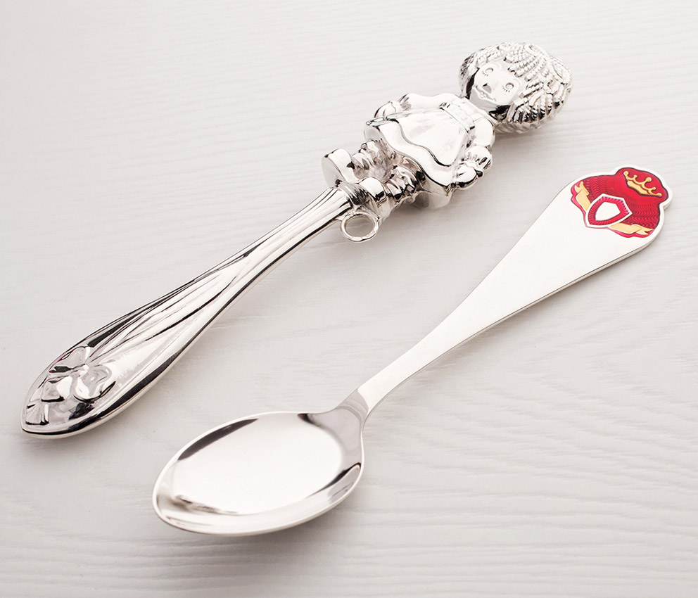 Серебряная ложка и погремушка "Принцесса" фото 3