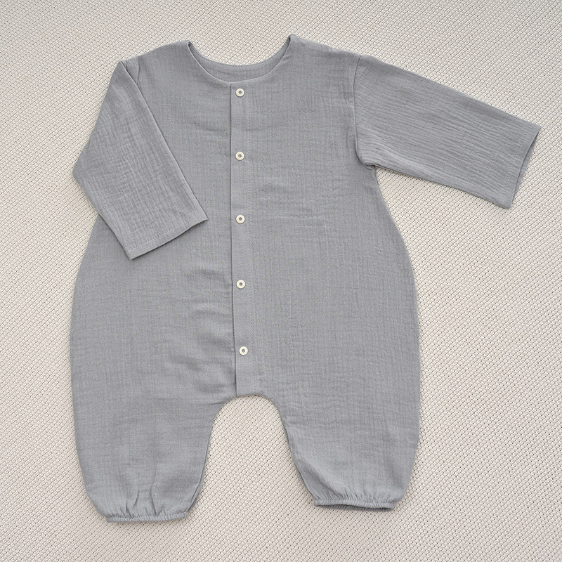 Комбинезон Облачко серый из муслина фото 3