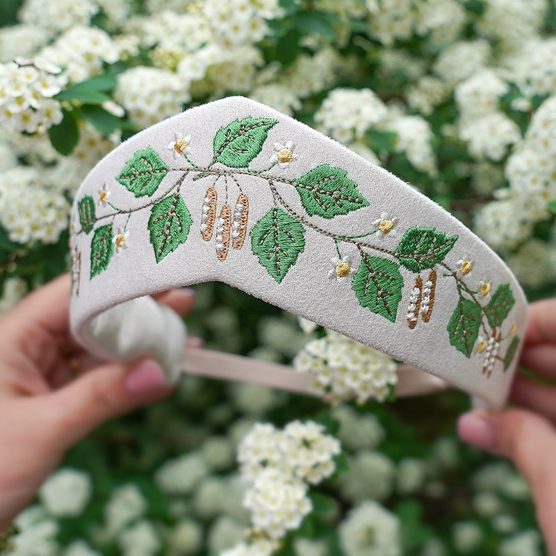 Кокошник с вышивкой в ассортименте фото 2