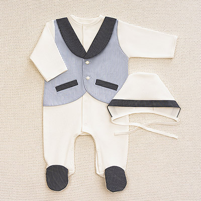 Костюмчик Денди полоска-горошек - миниатюра фотографии товара в каталоге ЛиноБамбино