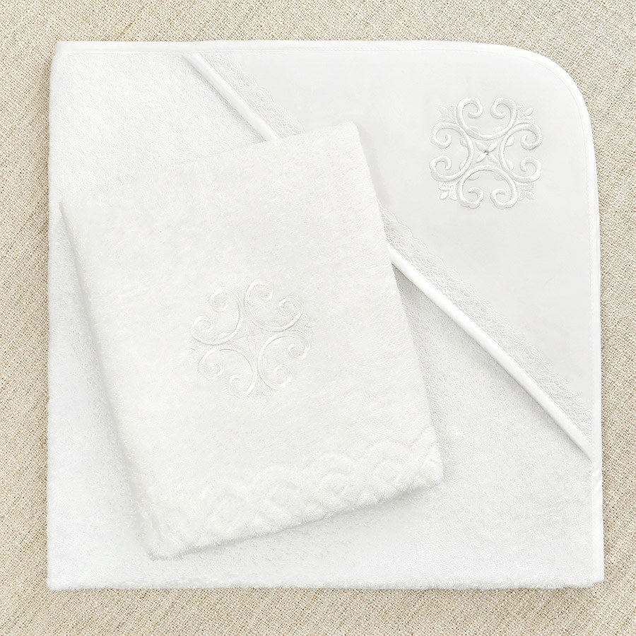 Крестильный набор для девочки "Людмила" с полотенцем фото 5