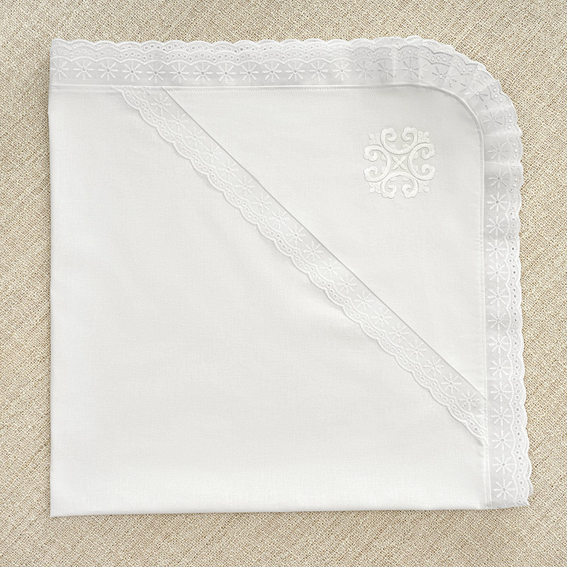 Пеленка для крещения из бязи с шитьём фото 1