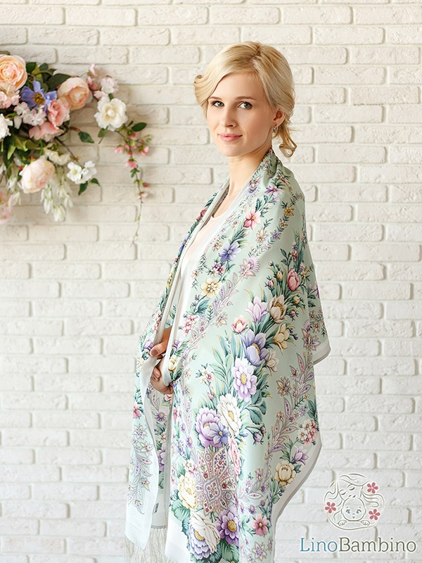 Шарф "Пора надежд" мятный фото 2