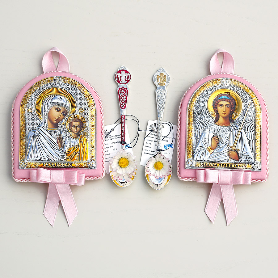 Подарочный набор "Икона и ложка для крестницы" фото 8
