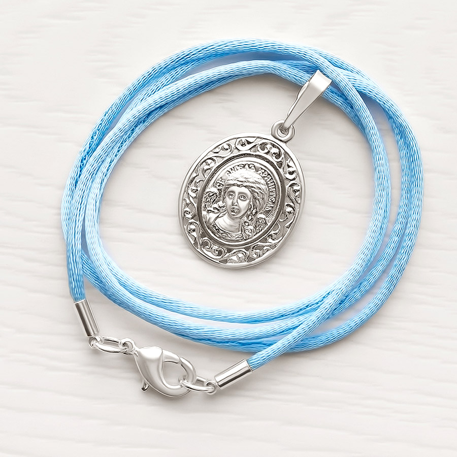 Гайтан шелковый голубой фото 2