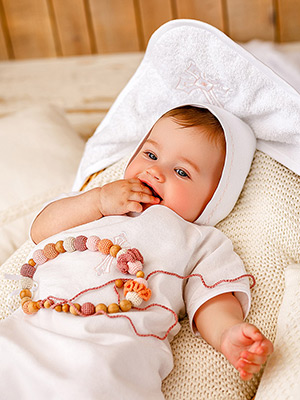 Фото товара "Чепчик из фланели "Перышко"" из магазина ЛиноБамбино