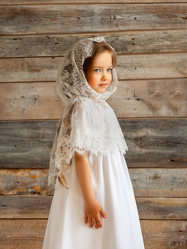Детская кружевная накидка "Прованс" фото 8