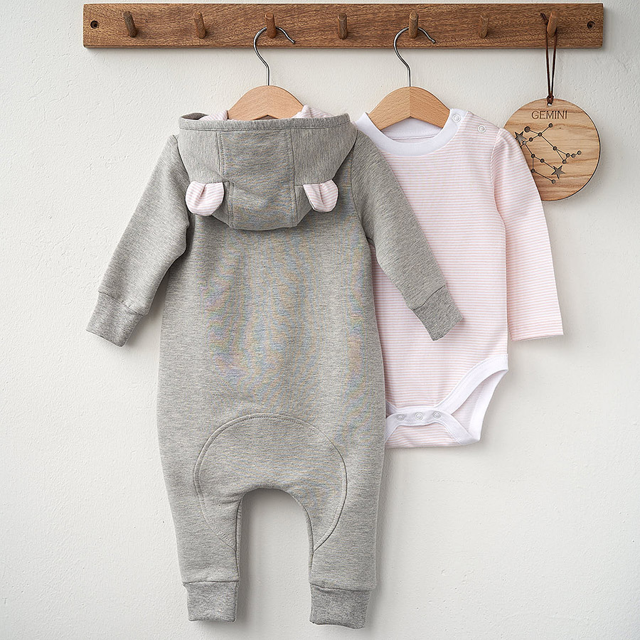 Комбинезон Морозик серо-розовый фото 10