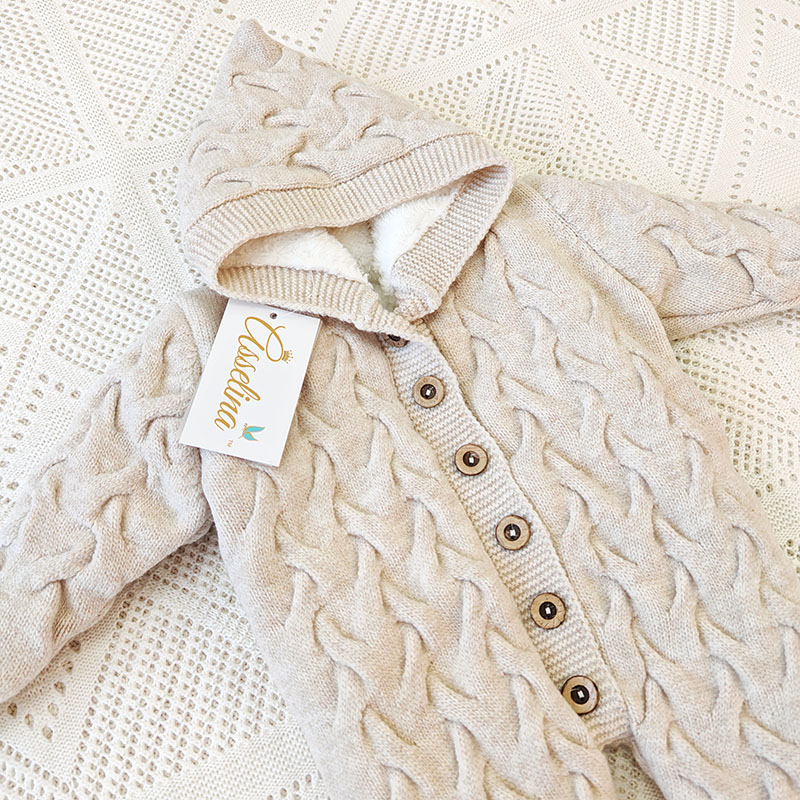 Утепленный комбинезон  "Остин" с капюшоном, крем-брюле фото 2