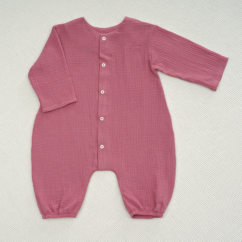 Комбинезон Облачко ягодный из муслина фото 4