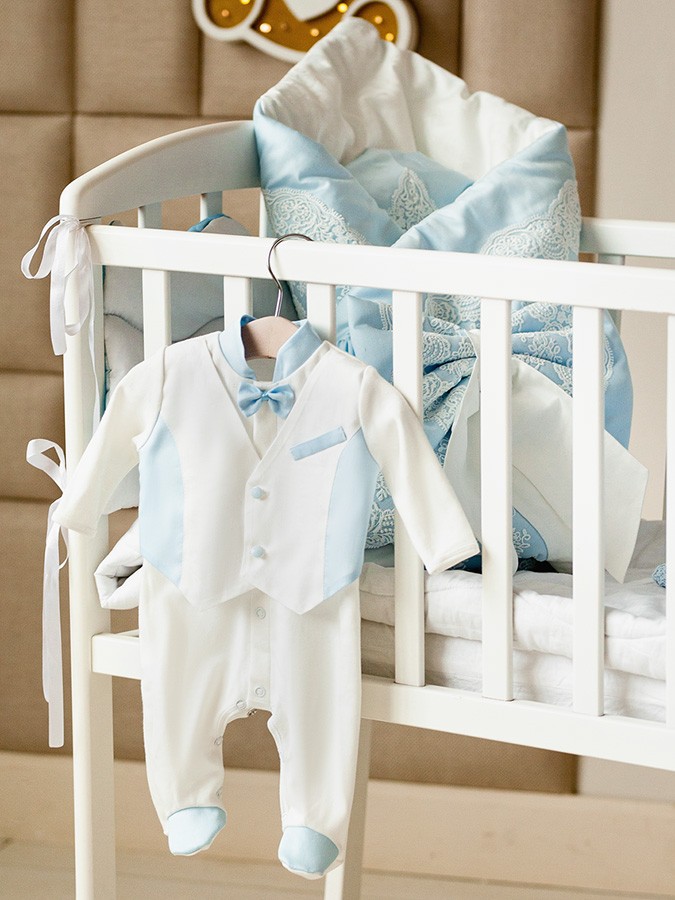 Костюмчик для мальчика "Мерлетто" голубой фото 4