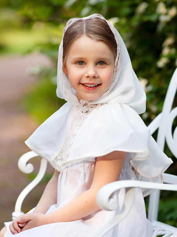 Платок-капюшон для девочки "Василиса" фото 2