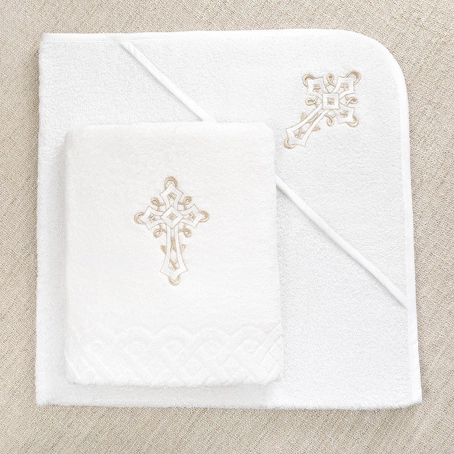 Крестильный набор для мальчика "Никита" с полотенцем фото 4