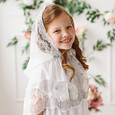 Накидка для девочки "Сияние" - фото из магазина ЛиноБамбино