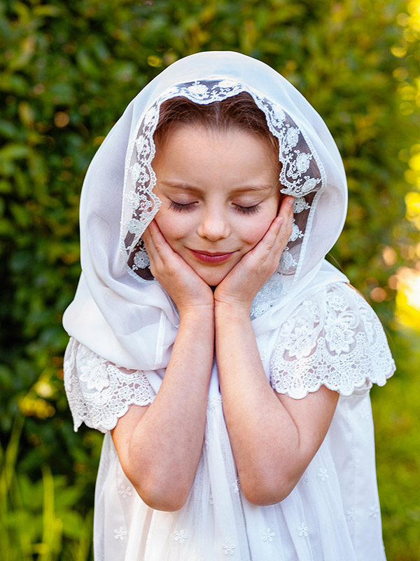 Церковный снуд для девочки "Тиффани" фото 2