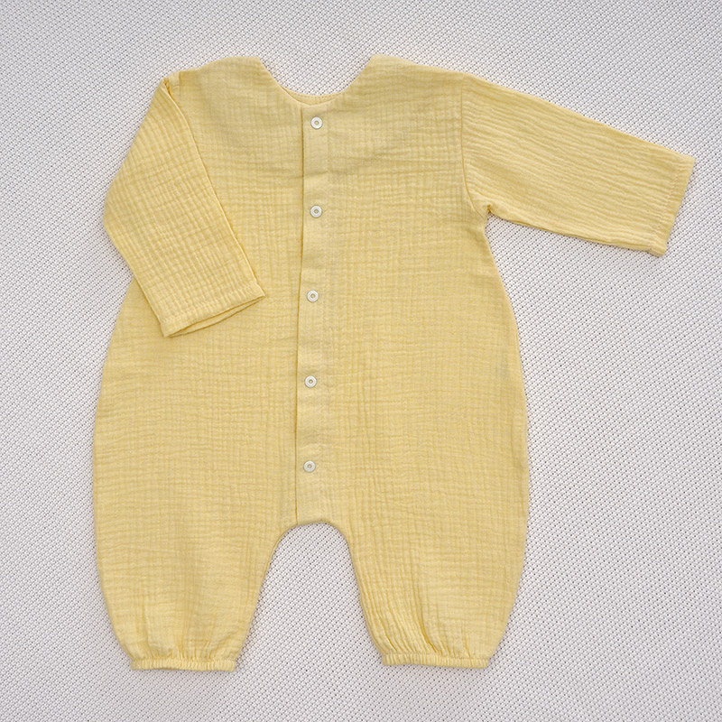 Комбинезон Облачко желтый из муслина фото 10