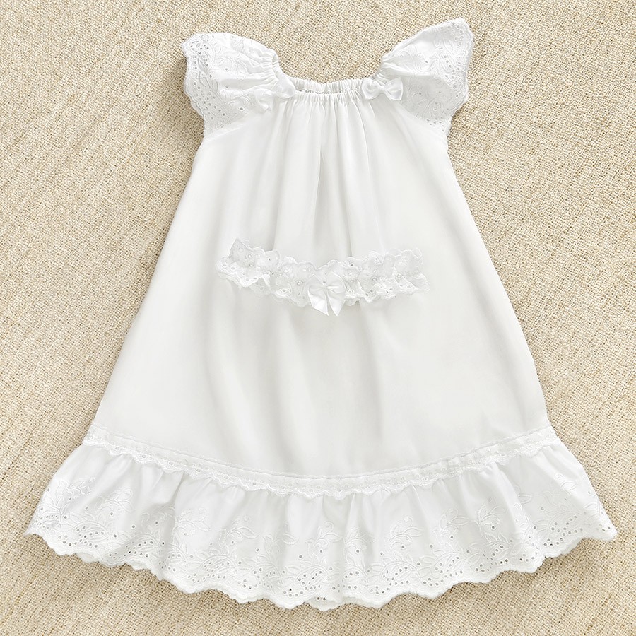 Крестильный комплект "Алиса" для девочки с пеленкой фото 8