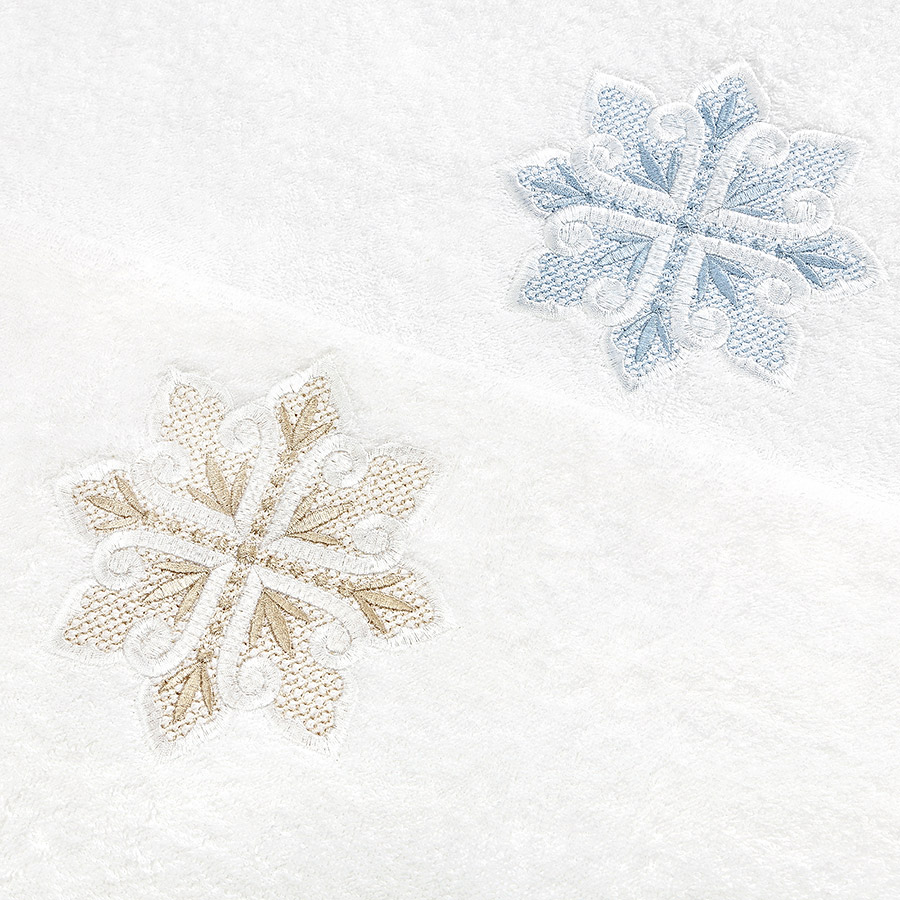 Махровое полотенце с вышитым крестом-звездицей фото 6