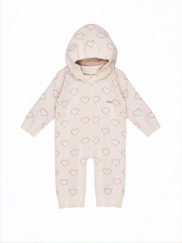 Комбинезон " Сердечки" с капюшоном  фото 5