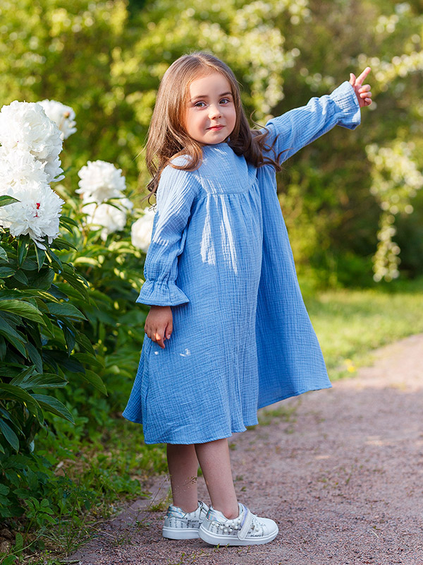 Платье Дымка джинс муслин фото 3